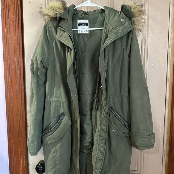 Abercrombie and Fitch parka green small - Picture 5 of 5